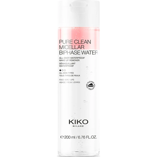 KikoMilano Temizleyici - Pure Clean Micellar Biphase Water 200 ml