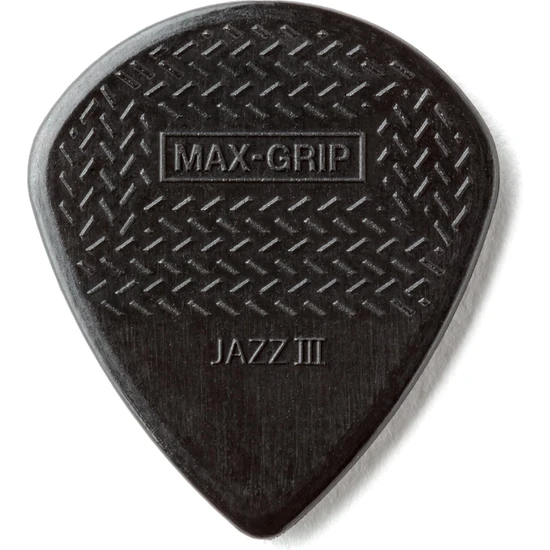 Jim Dunlop 471P3S Nyl Max Grip Jazz Iıı 6'lı Paket Pena (Siyah)