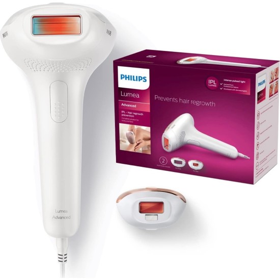 Philips  2 Akıllı Başlık (Vücut, Yüz) Ipl Lazer Epilasyon Cihazı, Kaydırarak Uygulama Modu + luciole Lambader