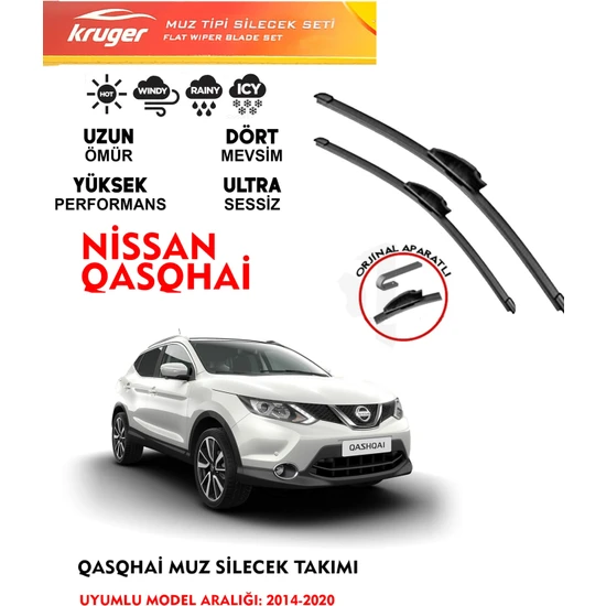 Kruger Nissan Qashqai Muz Silecek Takımı (2014-2020)