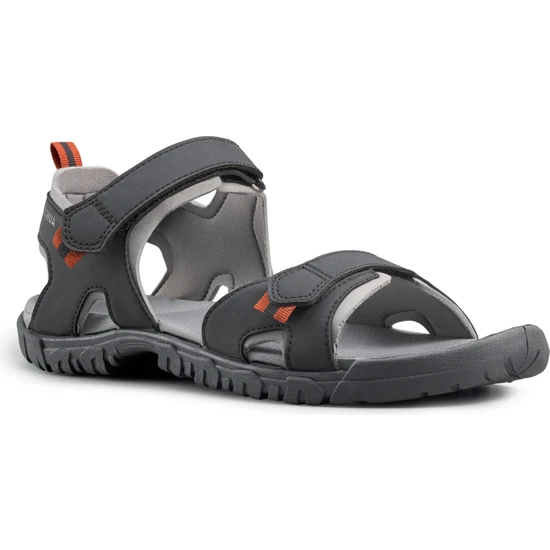 Decathlon Erkek Outdoor Sandalet - Gri/Turuncu - Nh100