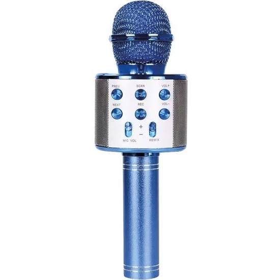 Sunix Bluetooth Karaoke Mikrofon Mavi MCF-10