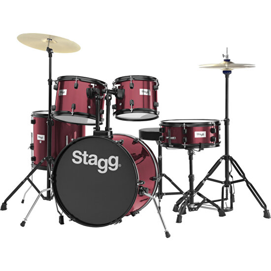 Stagg 5 Parça Akustik Davul Seti TİM120WR