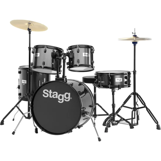 Stagg 5 Parça Akustik Davul Seti TİM120BK