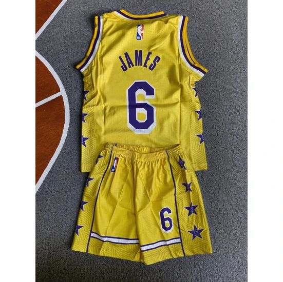 North Stand Los Angels Lakers Lebron James Çocuk Basketbol Forması