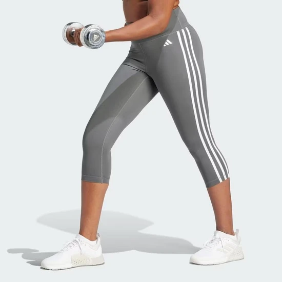 Adidas Train Essentials 3-Stripes High-Waisted Kadın Tayt