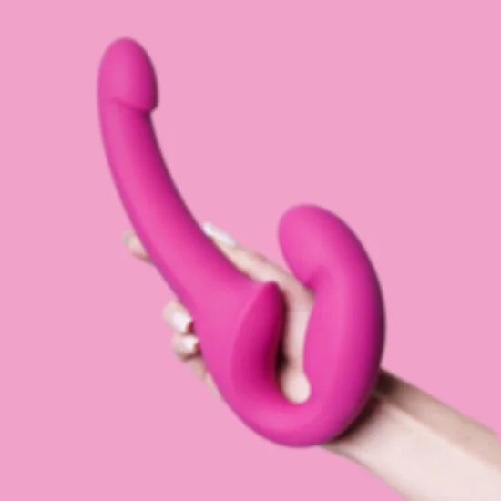 ada marketing Strapon Dildo Anotomik Dizayna Sahip Pembe Belden Bağlamalı Vibratör ve Yapay Penis