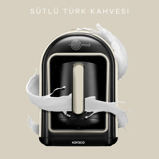 Karaca Hatır Mod Sütlü Türk Kahve Makinesi Retro Krem