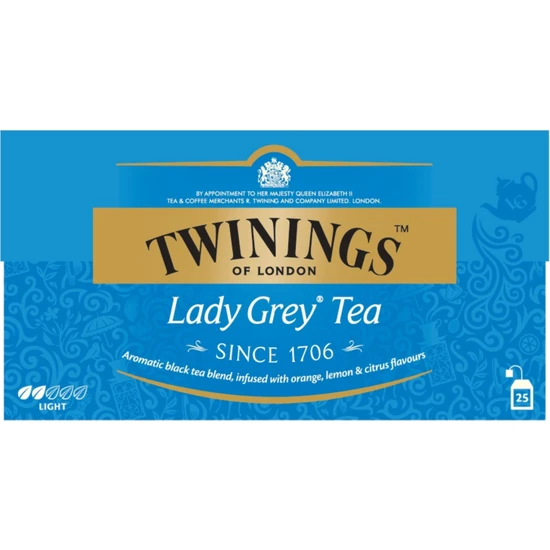 Twinings Lady Grey 25'lik Poşet Çay