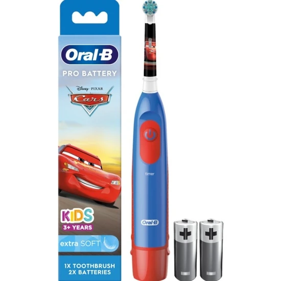 Oral-B Stages Power Çocuklar İçin Pilli Diş Fırçası, Cars Temalı