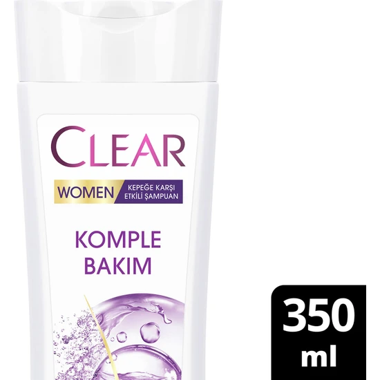 Clear Women Kepeğe Karşı Etkili Şampuan Komple Bakım 350 ml