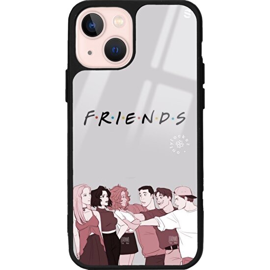 Spoyi Apple iPhone 15 Doodle Friends Tasarımlı Glossy Telefon Kılıfı