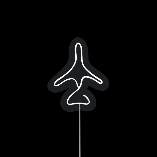 MYS Uçak Sembolü Neon LED Tabela - Gökyüzüne Yolculuk Başlasın!