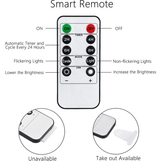 Healeele 2x LED Mumlar Titreşen Alevsiz Mumlar Şarj Fiyatı