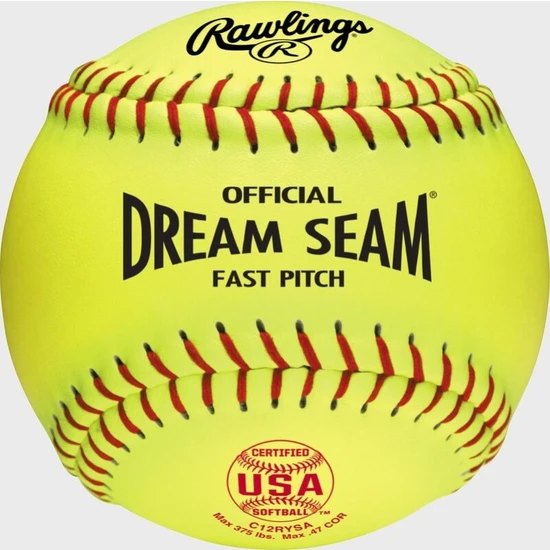 Rawlings Offıcıal Dream Seam Beyzbol-Softbol(Softball) TOPU-C12RYSA