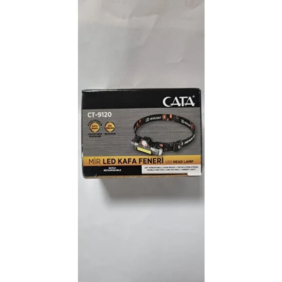 Cata CT-9120 Mir LED Kafa Feneri (Şarjlı) Çift Fonksiyonlu