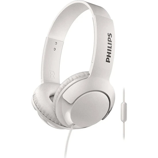 Philips SHL3075 Mikrofonlu Kulaküstü Kulaklık Bass+ ,beyaz