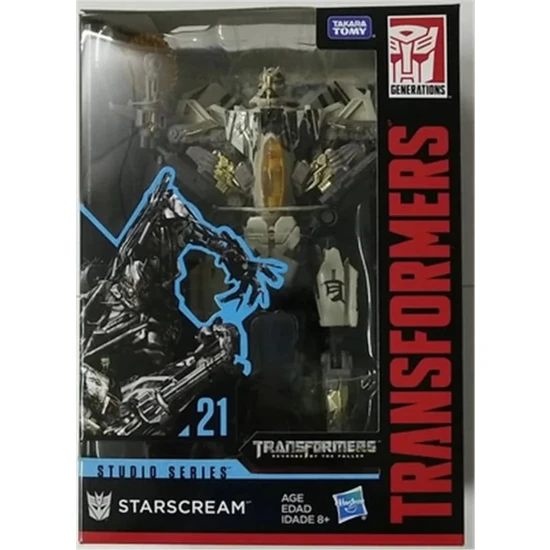 Papajack SS21-ORIJINAL Takara Tomy Hasbro Studioseries Transformers Oyuncaklar SS21 Starscream Orijinal Kutulu Çocuk Transformers Şekil Oyuncaklar (Yurt Dışından)