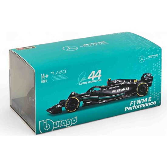 Bburago 1:43 Mercedes Amg F1 W14 E Performance 2023 #44 #hamilton Formula 1 Model Araç