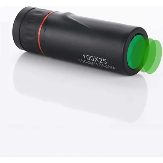 Hymark 100X25 Zoomlu Yüksek Çözünürlüklü Tek Gözlü Düşük Gece Görüşlü Monoküler Dürbün