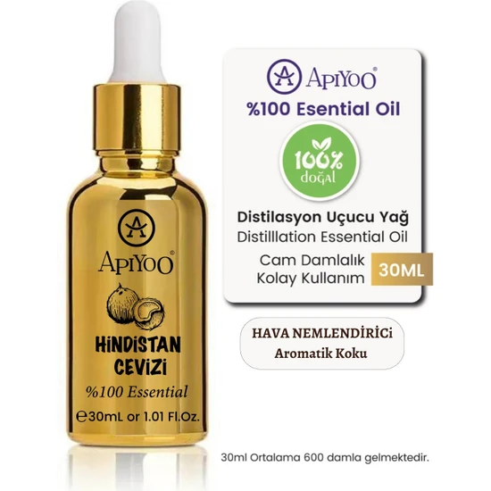 Apiyoo 2 Yıl Hindistan Cevizi Uçucu Yağlı Kokusu Hava Nemlendirici Kokusu Difüzör Koku Aromatik 30ML Kahve