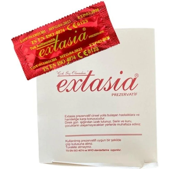Muhtelif Extasia - Prezervatif Kondom - 50 Adet