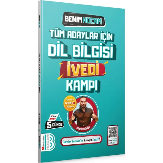 Benim Hocam Yayınları 2024 Tüm Adaylar İçin Dil Bilgisi İvedi Kampı