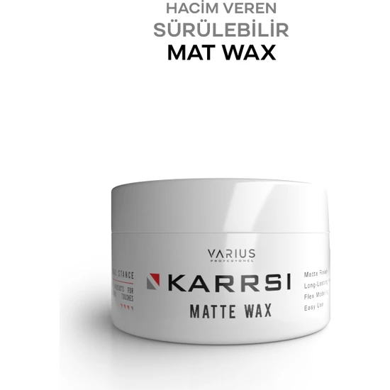 Varius Profesyonel Karrsı Saç Şekillendirici Mat Wax 100  ml