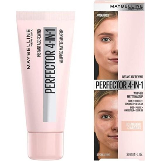 Maybelline New York  Instant Perfector 4 ETKİ 1 ARADA Fondöten- Fair Light (Açık Ton)