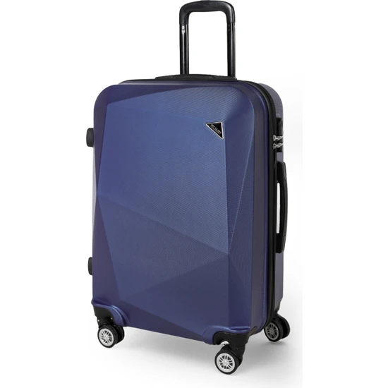 Polo&sky Elmas Model Lacivert Renk Orta Boy Valiz Bavul
