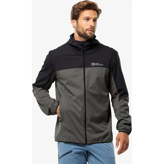 Jack Wolfskin Feldberg Hood Erkek Gri Ceket 1306923_6945