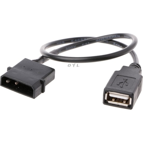 1 pz cavo di ricarica cavo IDE Molex a USB A femmina per PC interno 5 V 2 pin 35 cm  7