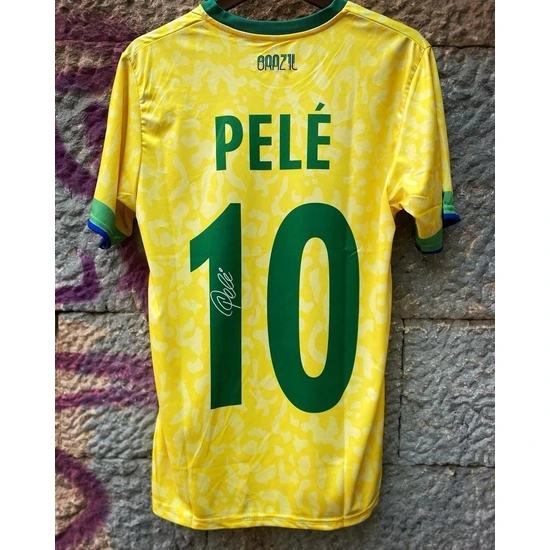 North Stand Nostaljik Pele İmzalı Brezilya Forması