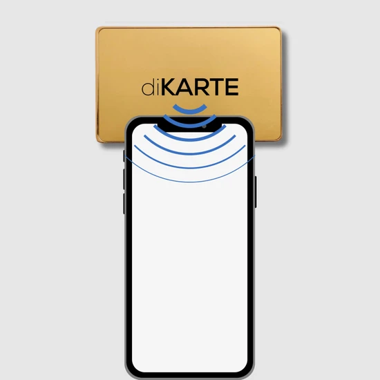 Dikarte Elite Metal Digital Business Card - Hazır Tasarım 1