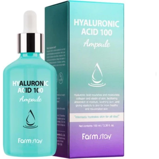 Farmstay Hyaluronic Acid Ampoule 100 Hyaluronic Asit İçeren Cilt Yenileyici Serum