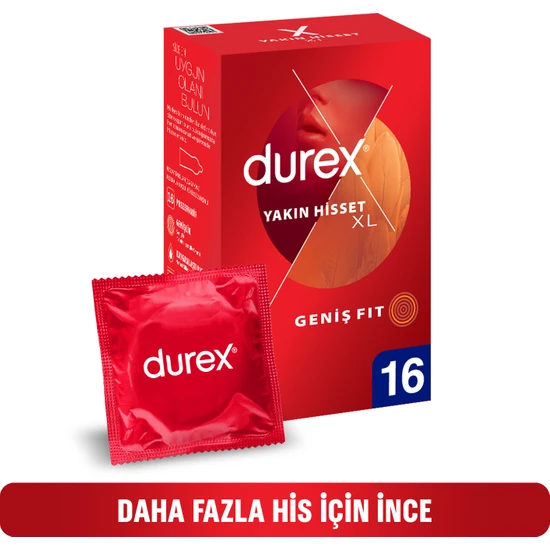 Durex Yakın Hisset 16 Xl Prezervatif