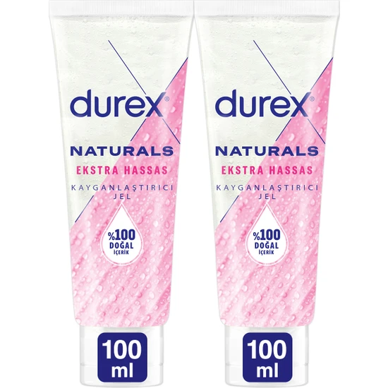 Durex Naturals Ekstra Hassas Kayganlaştırıcı Jel 100 ml X 2
