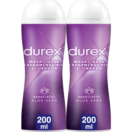 Durex Aloe Vera Kayganlaştırıcı & Masaj Jeli 200 ml X 2