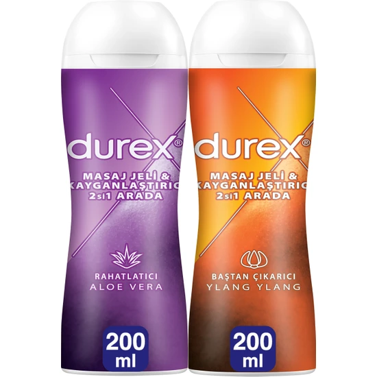 Durex Play Kayganlaştırıcı & Masaj Jeli Aloe Vera 200 ml Hassas Ylang 200 ml