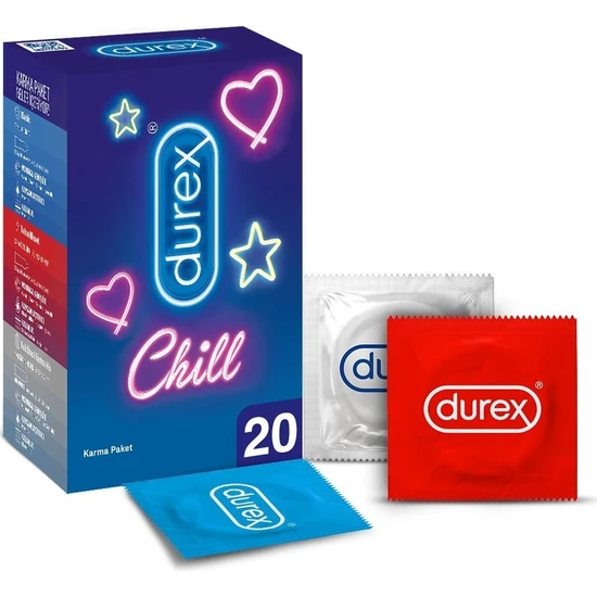 Durex Chill 20'li Karma Paket Prezervatif