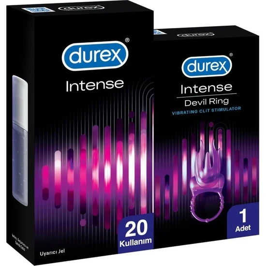 Durex Intense Devil Ring Titreşimli Halka + Durex Intense Uyarıcı Jel 10 ml