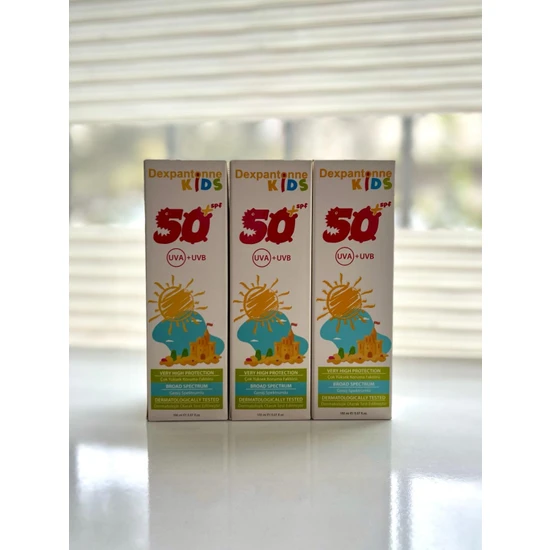 Dexpantonne Kids Spf 50+ Güneş Koruyucu 3'lü Set 150 ml