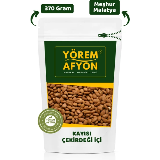 Gülçehre Yörem Afyon Meşhur Malatya Yerli Yeni Mahsul Çıtır Kayısı Çekirdeği Içi | 370GR.