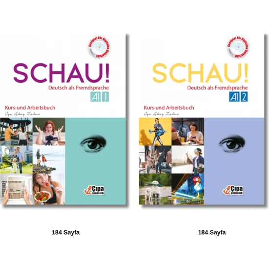 Çıpa Yayıncılık Schau Deutsch Als Fremdsprache Kurs-Und Arbeıtsbuch A1.1 - A1.2 - 2'li Kitap Set - Oya Akay Zabun