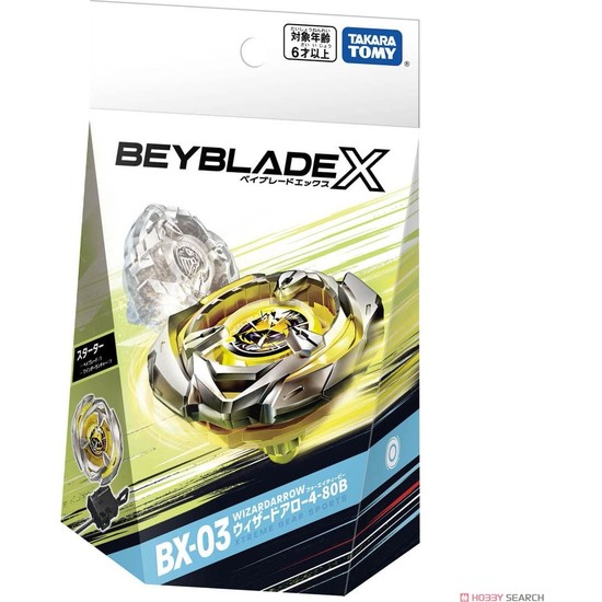 Takara Tomy Beyblade x Bx-03 BX03 Starter Wizard Arrow Wizardarrow 4-80B  Fırlatıcılı En Yeni Seri