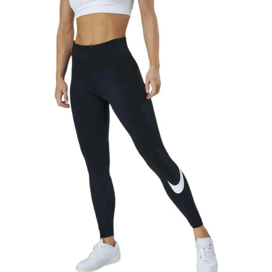 Nike W Nsw Essntl Gx Lggng Swsh Normal Belli Sıkılaştırıcı Kadın Spor Tayt