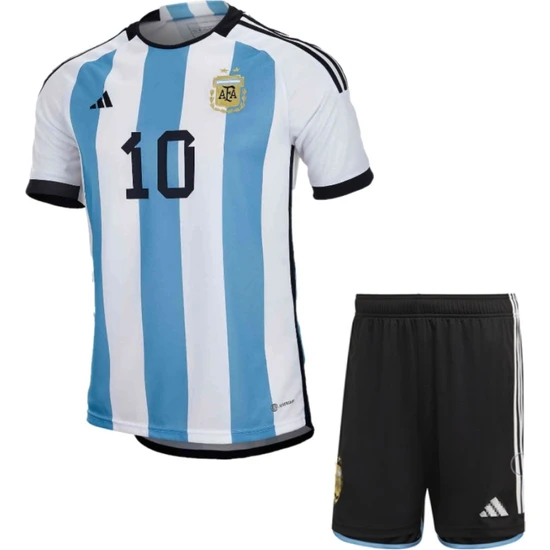 Zilong Dünya Kupası Arjantin Messi Çocuk Futbol Forması 2 Li Set