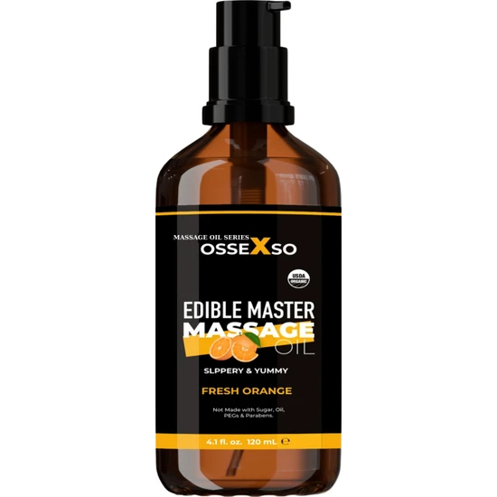 Ossexso Yenilebilir Doğal Portakallı Afrodizyak Etkili Aromaterapi Masaj Yağı 150 ml