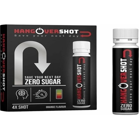 Hangover Shot Zero Sugar Save Your Next Day 25 ml x 4 Shot Fiyatı