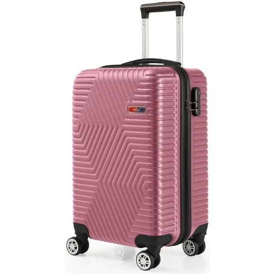 G&d Polo Suitcase Abs Gül Kurusu Kabin Boy Valiz 600.08-K